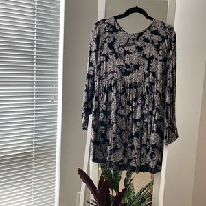 Zara Paisley Babydoll Minidress